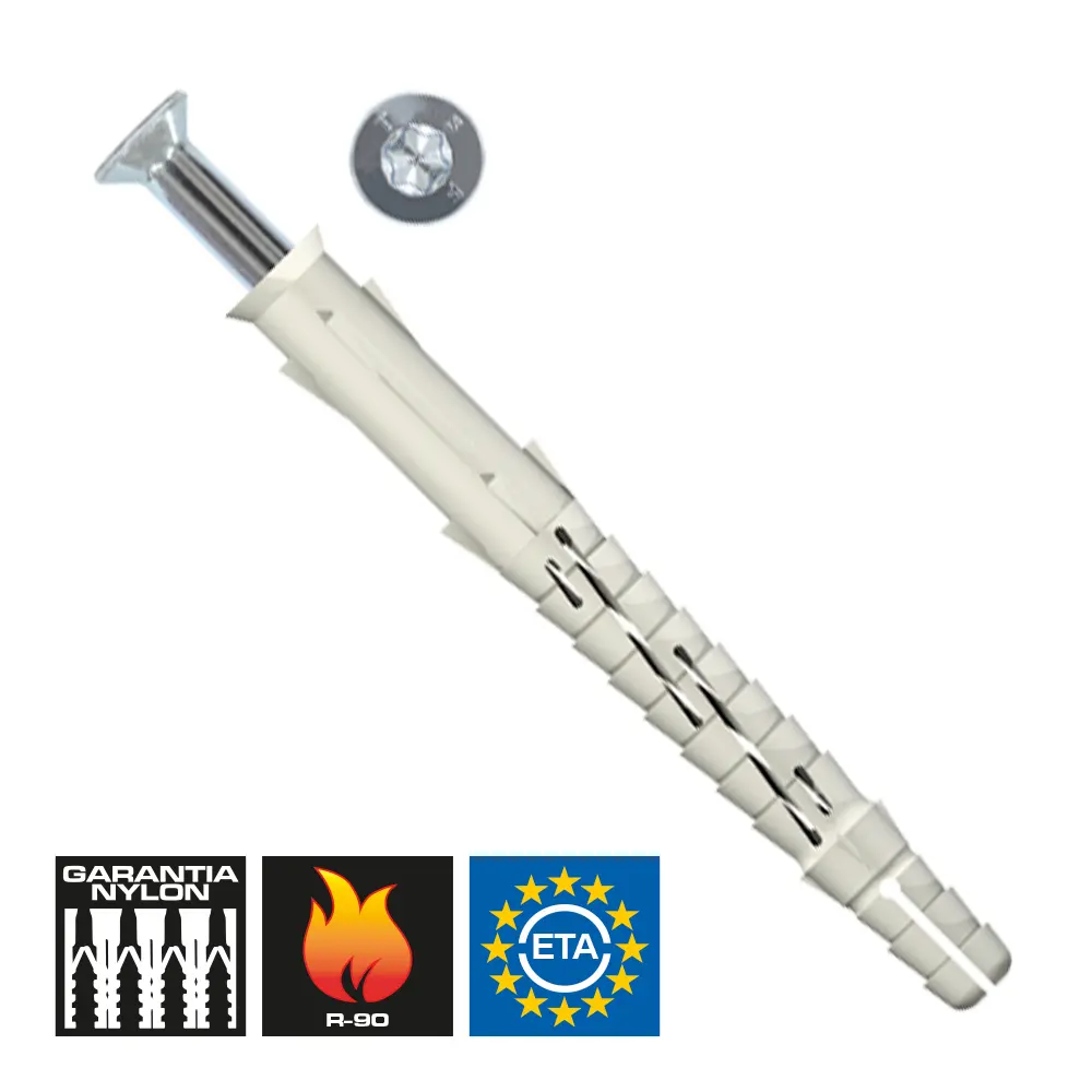 TACO + TORNILLO AVELLANADO 10 X 200 TX40 ZN