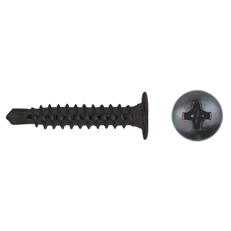 TORNILLO PUNTA BROCA CABZ. EXTRAPLANA 4,2 X 14 ZN NEGRO