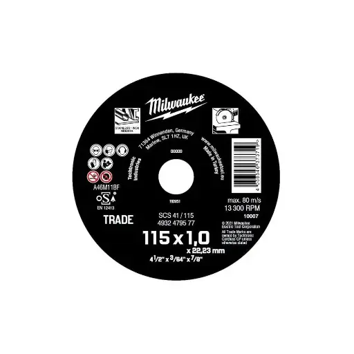 [4932479577] DISCO DE CORTE 115 X 1mm CONTRACTOR milwk 