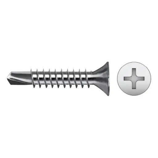 [942197504P] PUNTA BROCA AVELLANADO PHILIPS DIN/REF 7504P 4,2 x 19 ZINCADO  